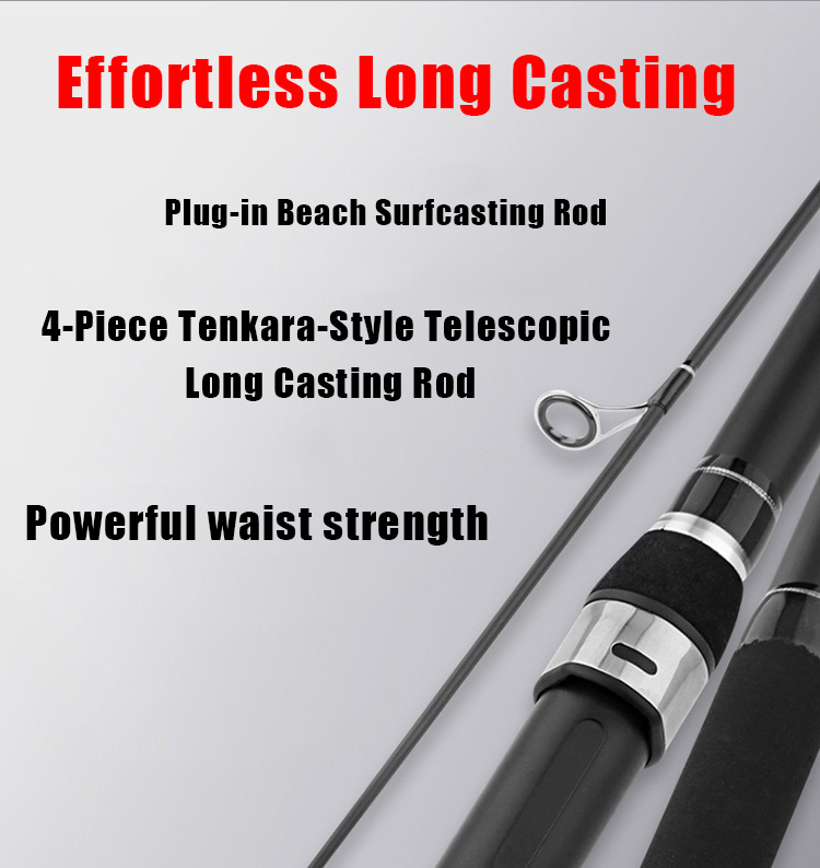 Canne à pêche en carbone 4 piè - Fishing Rod Surf avis et prix