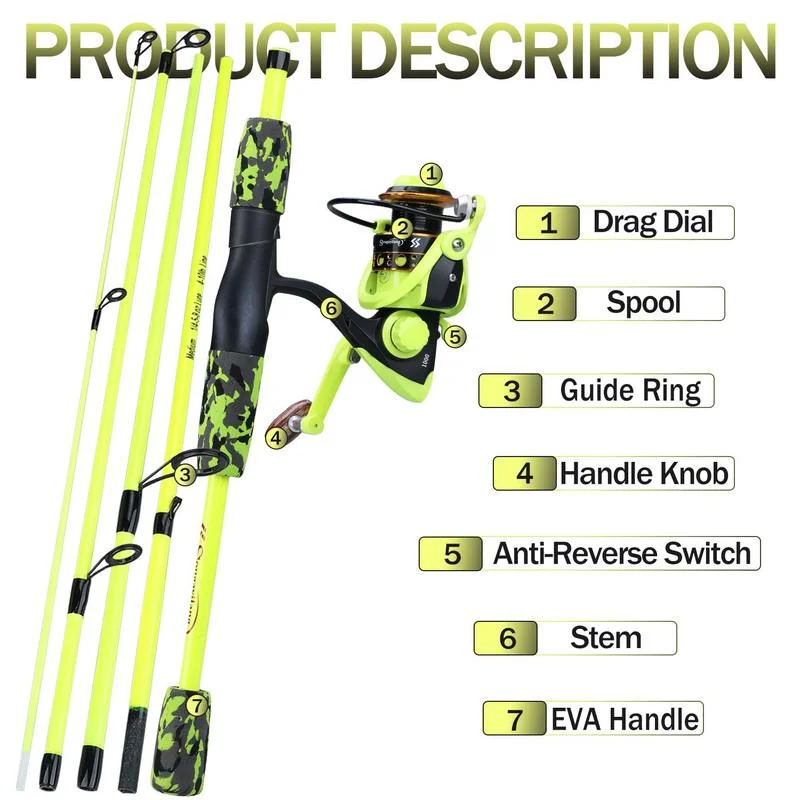 Sougayilang Combo Canne à Pêch - Fishing Rod Combo avis et prix